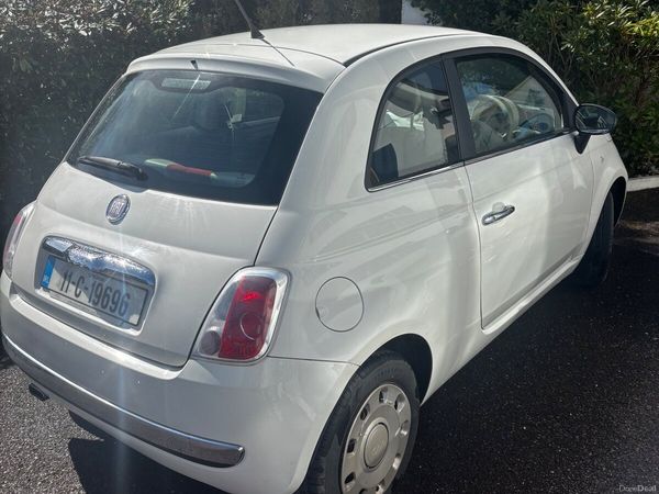 Fiat 500 Hatchback, Petrol, 2011, White