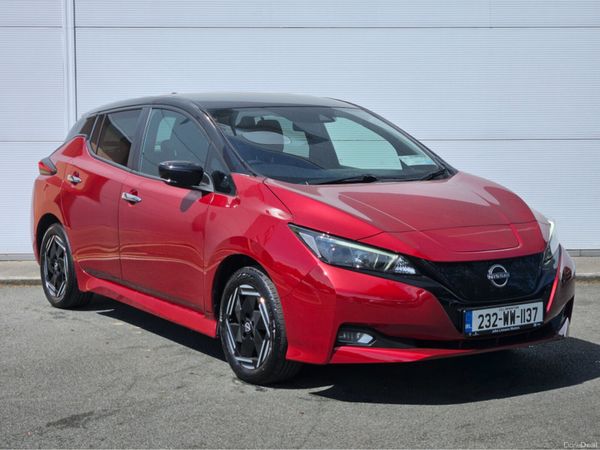 Nissan Leaf Hatchback, Electric, 2023, Red