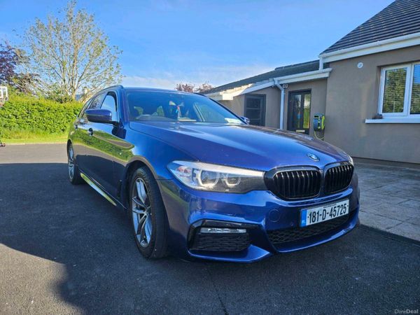 BMW 5-Series Estate, Diesel, 2018, Blue
