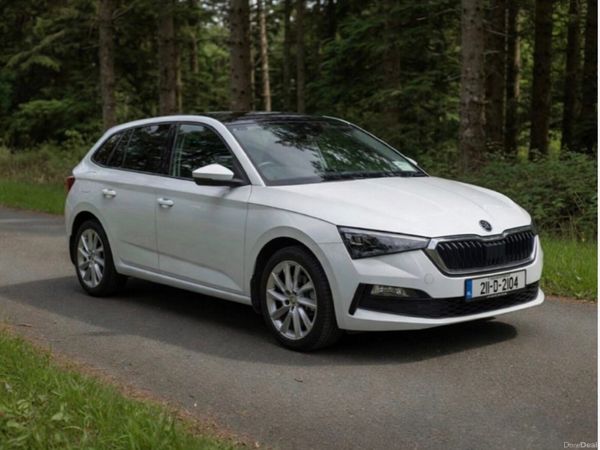 Skoda Scala Hatchback, Petrol, 2021, White