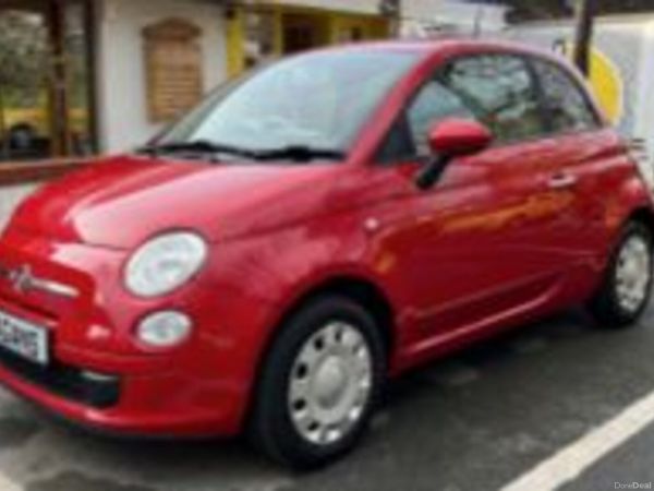 Fiat 500 Hatchback, Petrol, 2016, Red