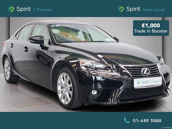 Lexus IS Saloon, Petrol Hybrid, 2015, Black