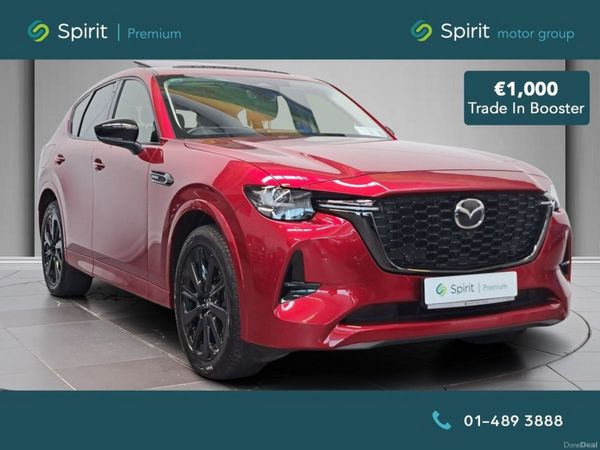 Mazda CX-60 SUV, Petrol Plug-in Hybrid, 2023, Red