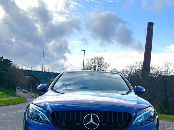 Mercedes-Benz C-Class Saloon, Petrol Plug-in Hybrid, 2015, Blue