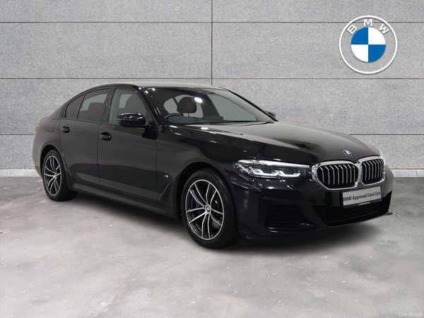 BMW 5-Series Saloon, Petrol Plug-in Hybrid, 2021, Black