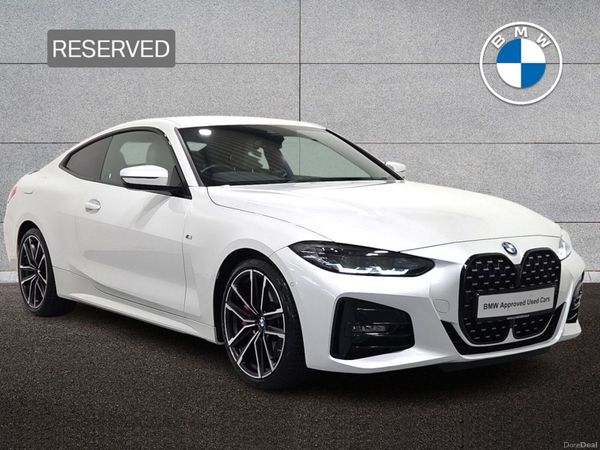 BMW 4-Series Coupe, Diesel Hybrid, 2023, White