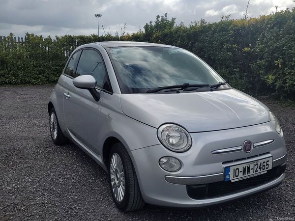 Fiat 500 Hatchback, Petrol, 2010, Silver