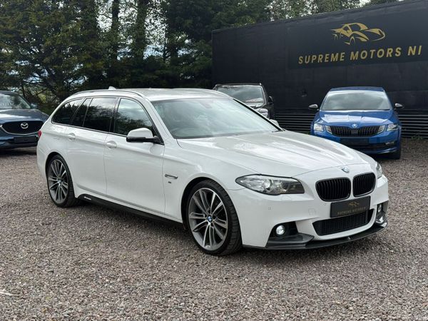 BMW 5-Series Estate, Diesel, 2016, White