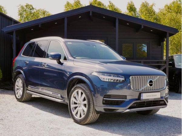 Volvo XC90 SUV, Petrol Plug-in Hybrid, 2019, Blue