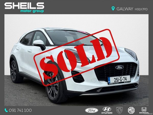 Ford Puma MPV, Petrol Hybrid, 2025, White