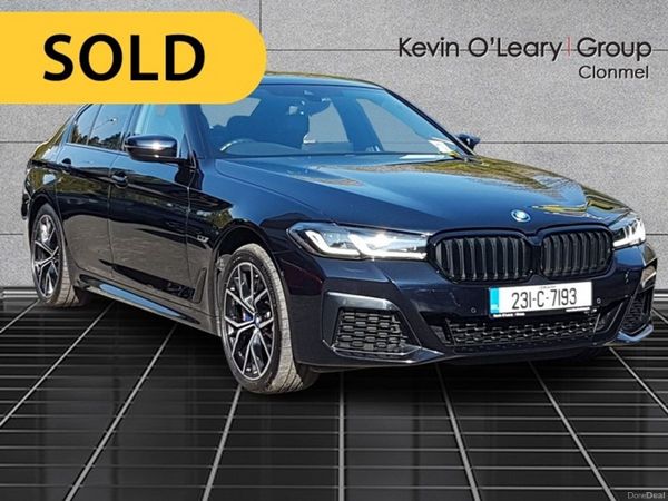 BMW 5-Series Saloon, Petrol Plug-in Hybrid, 2023, Black