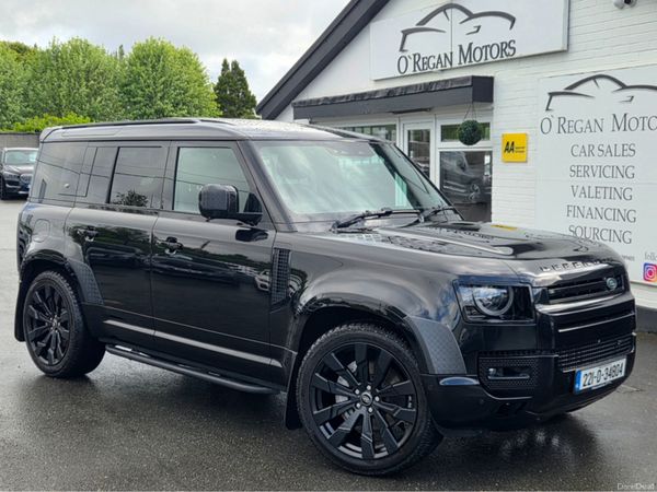 Land Rover Defender Estate, Petrol Plug-in Hybrid, 2022, Black