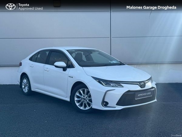 Toyota Corolla Saloon, Petrol Hybrid, 2020, White