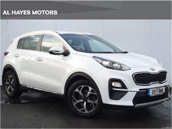Kia Sportage SUV, Diesel Hybrid, 2021, White