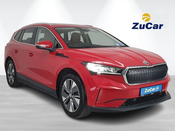 Skoda Enyaq SUV, Electric, 2023, Red