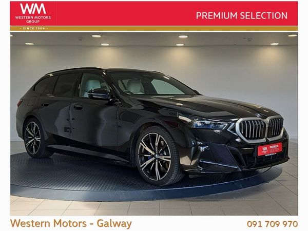 BMW 5-Series Estate, Petrol Plug-in Hybrid, 2025, Black