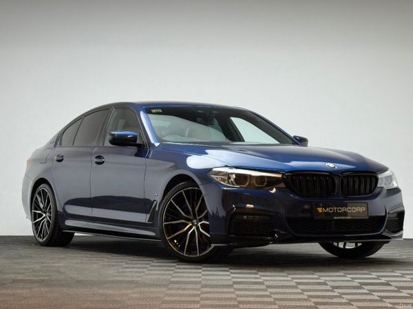 BMW 5-Series Saloon, Petrol Plug-in Hybrid, 2018, Blue
