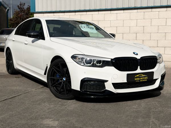BMW 5-Series Saloon, Petrol Plug-in Hybrid, 2018, White
