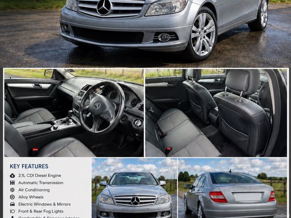Mercedes-Benz C-Class Saloon, Diesel, 2009, Silver