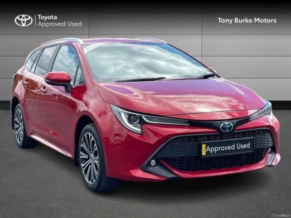 Toyota Corolla Estate, Petrol Hybrid, 2022, Red