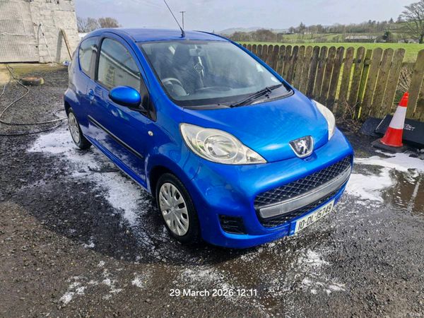Peugeot 107 Hatchback, Petrol, 2010, Blue