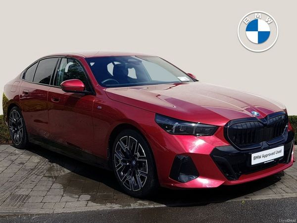 BMW 5-Series Saloon, Petrol Plug-in Hybrid, 2024, Red