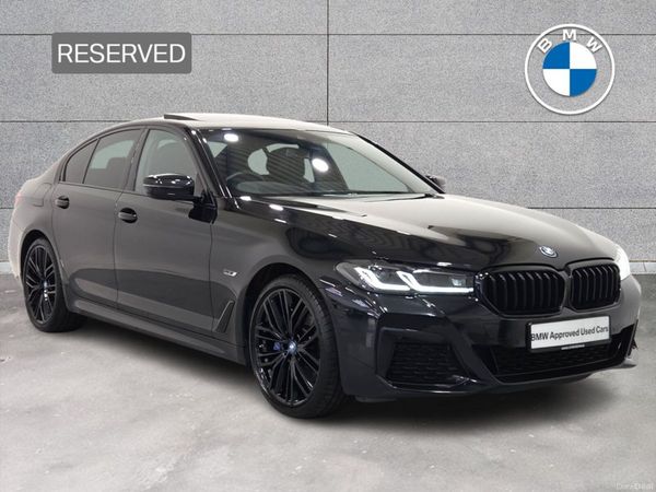 BMW 5-Series Saloon, Petrol Plug-in Hybrid, 2022, Black