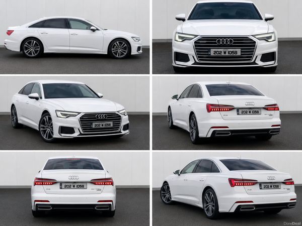 Audi A6 Saloon, Petrol Plug-in Hybrid, 2020, White