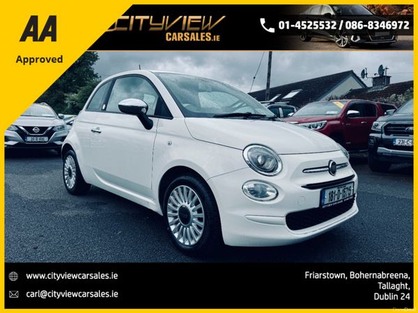 Fiat 500 Hatchback, Petrol, 2018, White