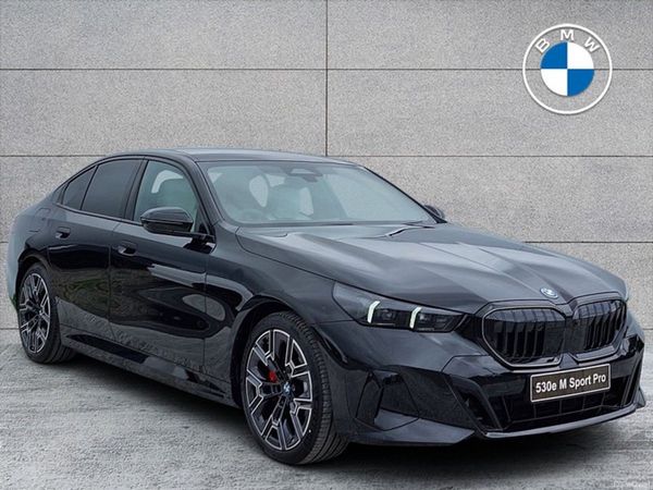 BMW 5-Series Saloon, Petrol Plug-in Hybrid, 2026, Black