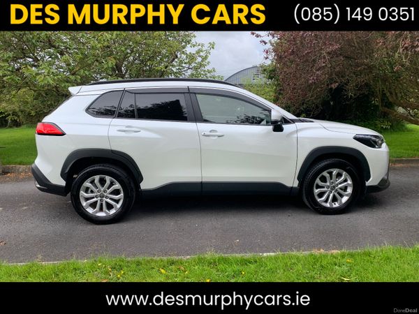 Toyota Corolla Cross SUV, Petrol Hybrid, 2024, White