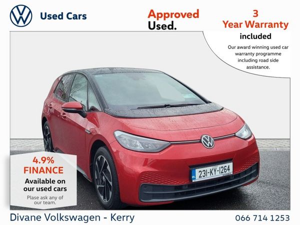 Volkswagen ID.3 Hatchback, Electric, 2023, Red