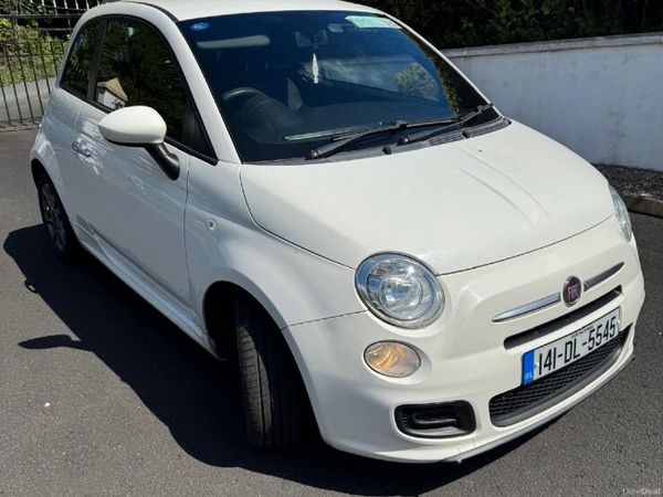 Fiat 500 Hatchback, Petrol, 2014, White