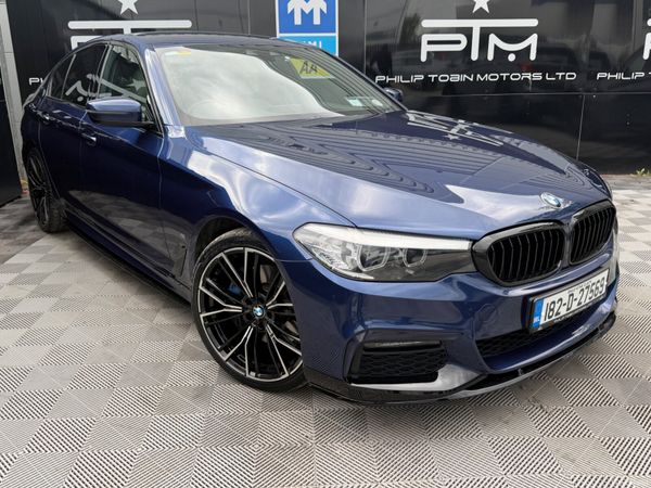 BMW 5-Series Saloon, Petrol Plug-in Hybrid, 2018, Blue
