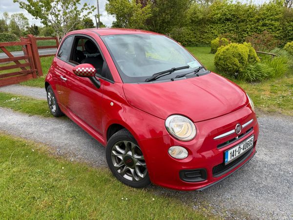 Fiat 500 Hatchback, Petrol, 2014, Red
