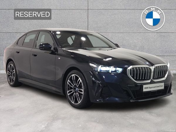 BMW 5-Series Saloon, Petrol Plug-in Hybrid, 2024, Black