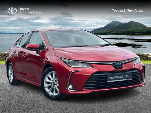 Toyota Corolla Saloon, Petrol Hybrid, 2021, Red