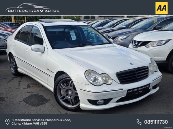 Mercedes-Benz C-Class Saloon, Petrol, 2002, White