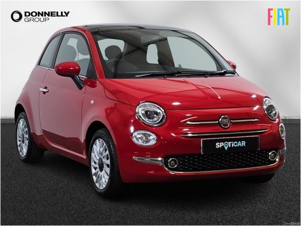 Fiat 500 Hatchback, Petrol, 2024, Red