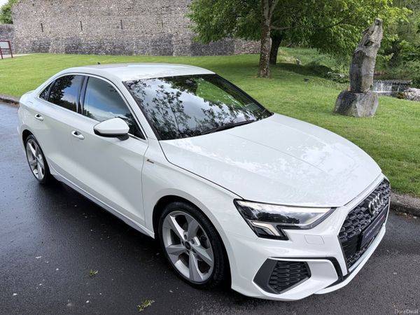 Audi A3 Saloon, Petrol Hybrid, 2022, White