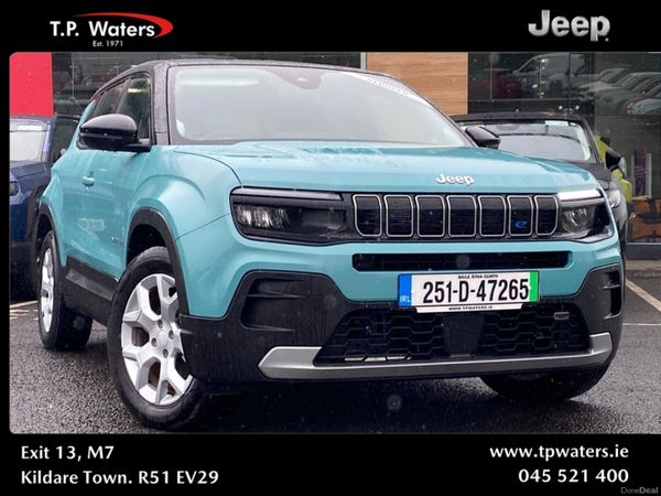 Jeep Avenger SUV, Electric, 2025, Blue