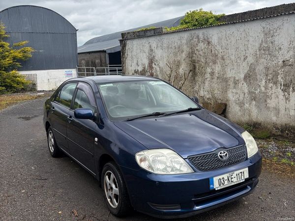 Toyota Corolla Saloon, Petrol, 2003, Blue