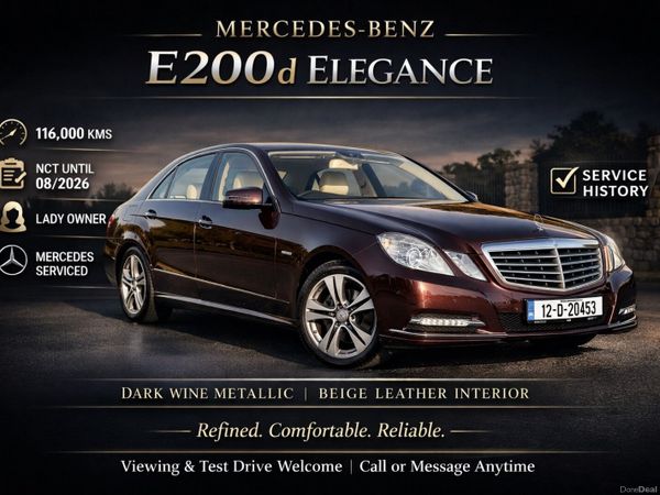 Mercedes-Benz E-Class Saloon, Diesel, 2012, Brown