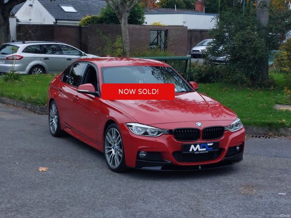 BMW 3-Series Saloon, Petrol Plug-in Hybrid, 2017, Red
