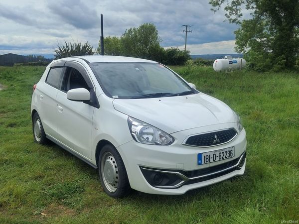 Mitsubishi Mirage Hatchback, Petrol, 2018, White