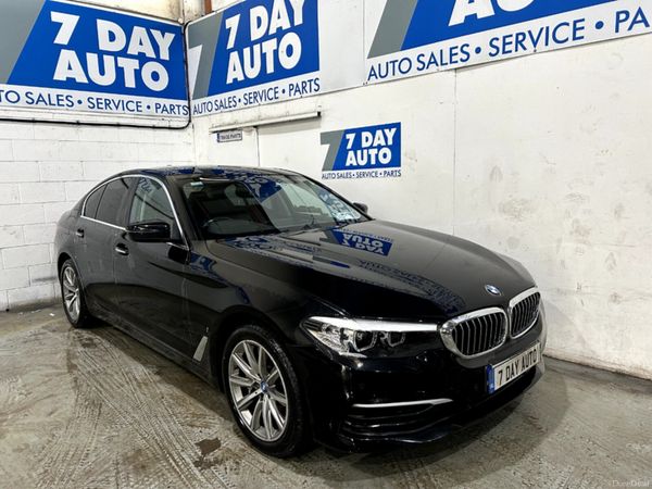 BMW 5-Series Saloon, Petrol Plug-in Hybrid, 2018, Black
