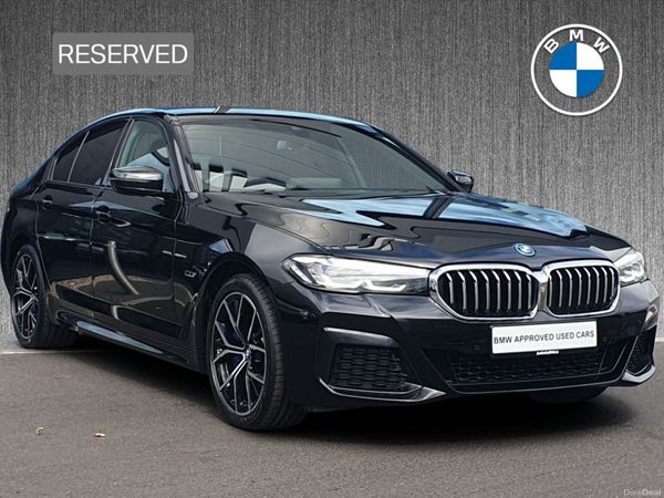 BMW 5-Series Saloon, Petrol Plug-in Hybrid, 2023, Black