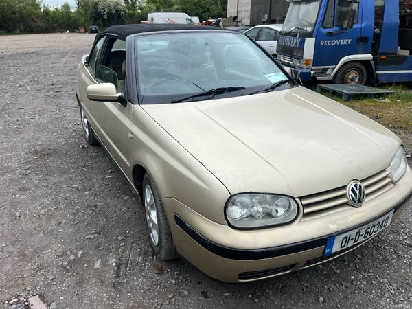 Volkswagen Golf Convertible, Petrol, 2001, Beige