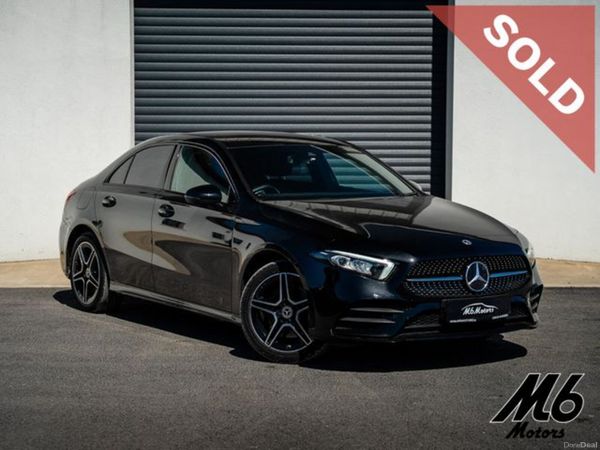 Mercedes-Benz A-Class Saloon, Petrol Hybrid, 2023, Black