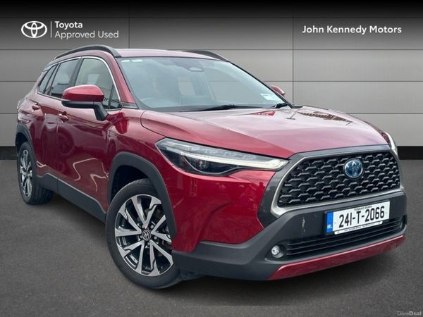 Toyota Corolla Cross SUV, Petrol Hybrid, 2024, Red